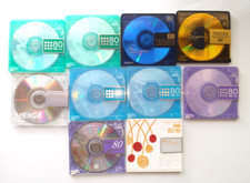 Lot of 10 MD disks Mini Discs Has been recorded 74 Sony AXIA From Japan Japanese