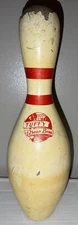 Vintage TUFFY Bean Bros. Bowling Pin Walton NY Rough Condition