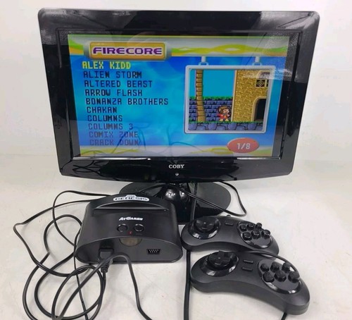 AtGames Sega Genesis Classic Mini Game Console w/ 80 Buit In Games (TESTED)