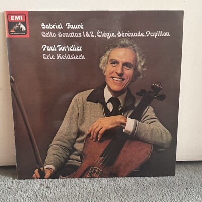 Faure Tortelier Heidsieck Cello Sonatas 1 & 2  Vinyl LP ASD 3153 Signed copy 
