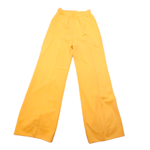 Pantalones de lino vintage traje para mujer talla 12 amarillo brillante pantalones chaleco camisa diseñador - Imagen 12 de 15