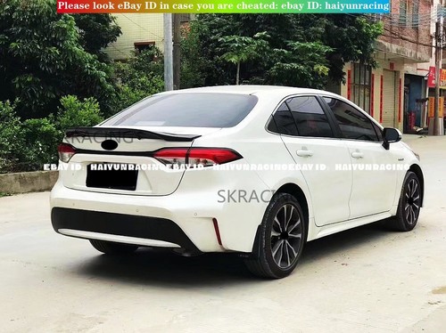 FOR 2020-2022 TOYOTA COROLLA 4DR SEDAN R STYPE PEARL WHITE TRUNK LID SPOILER - Imagen 2 de 12