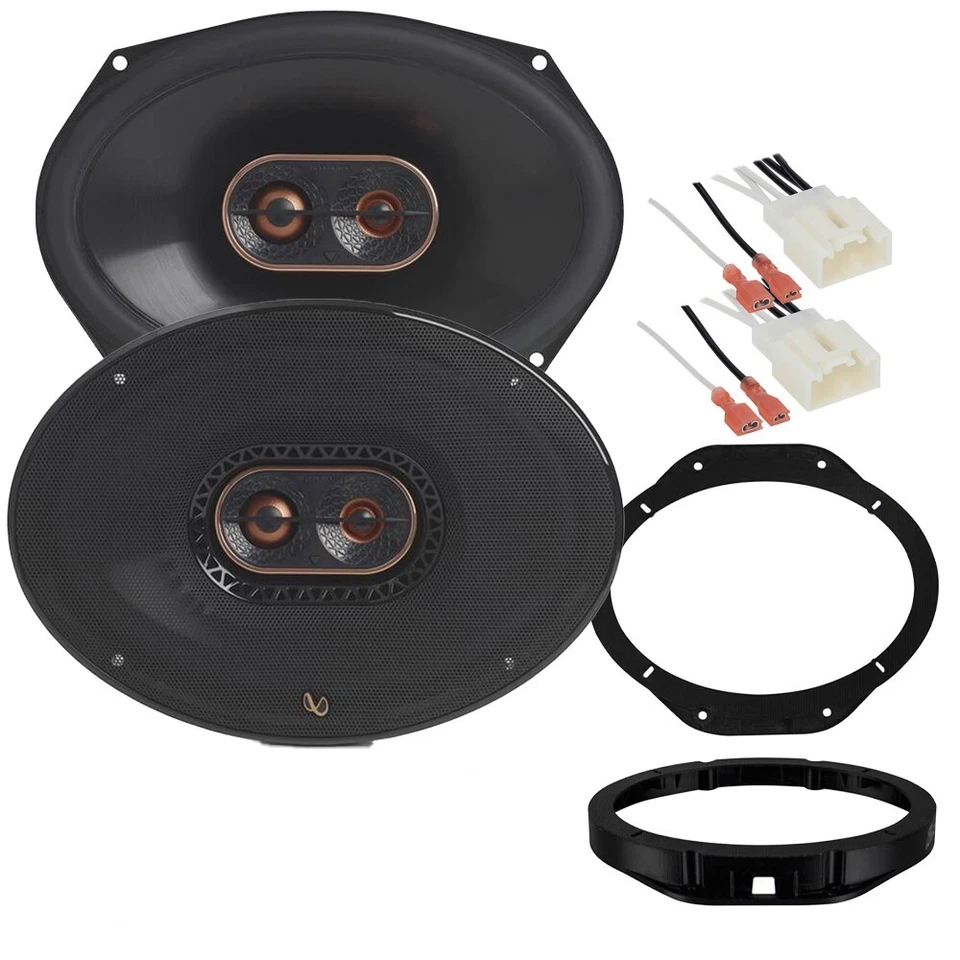 NITY REFERENCE REF-9633IX 300 Watt Infinity Speakers 6"x9" 3-Way for Rear Deck For 2015-2023 Ford F-150