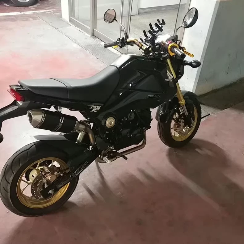 Grom High Mount Full Exhaust System For Honda Grom msx 125 Baffle Muffler 13-23 Foto 2 de 4
