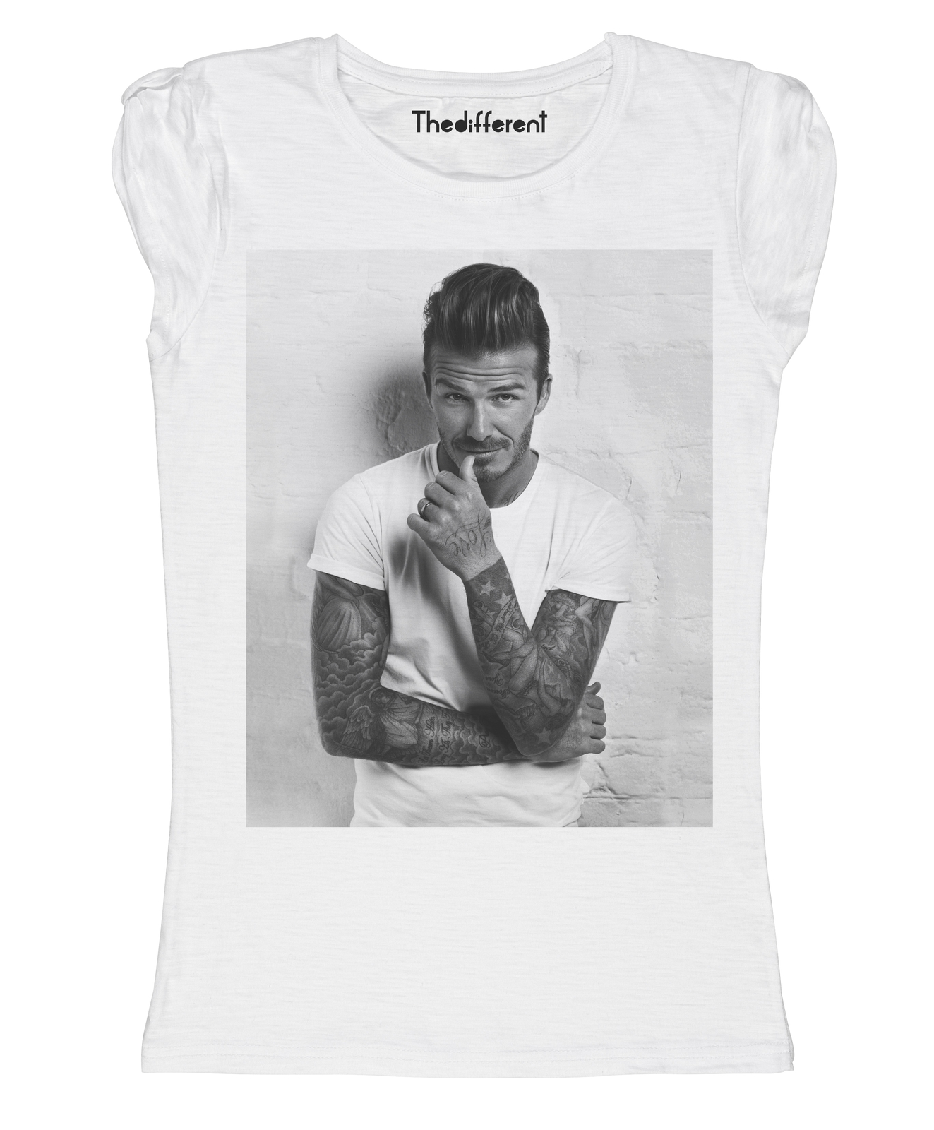 Nouveau T-Shirt Femme Fiammata Beckham Tatouage Idée Cadeau