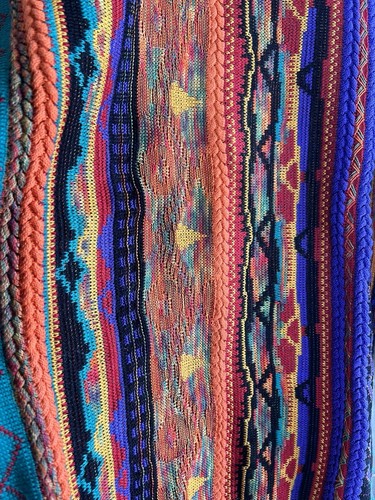 Vintage Men’s Tundra Coogi Style 3D Knit Sweater 90s Size Large Multicolor - Picture 2 of 4