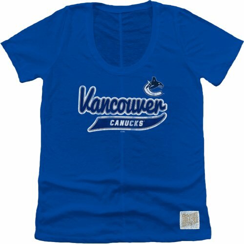 NHL Vancouver Canucks Women's Nubby Slub Tee, Small, Royal - Picture 1 of 1