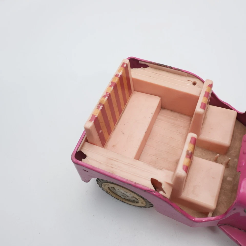 Vintage Tonka Elvis Blue Hawaii Pink Survey Jeep Pressed Steel 1960’s Rare - Image 4 of 4