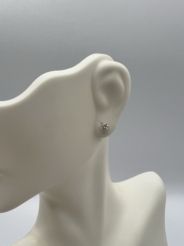 14K White Gold .42ct TDW Diamond Stud Earrings - Picture 16 of 16