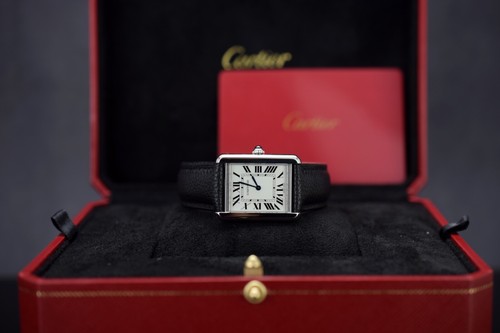 Cartier Tank Solo - Ref. 3170 - Cartier Karte & Box - Aus 2018 - Bild 2 von 10