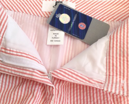 Falda Auburn University Seersucker Día del Juego NCAA Colegial Nueva con Etiquetas Tallas 4 6 8 - Imagen 4 de 6