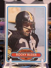 1980 Topps ROCKY BLEIER #61 Pittsburgh Steelers JH 8L