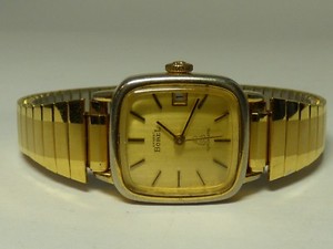 VINTAGE-SWISS-WATER-RESIST-DATE-AUTOMATIC-ERNEST-BOREL-WOMENS-WATCH-1960