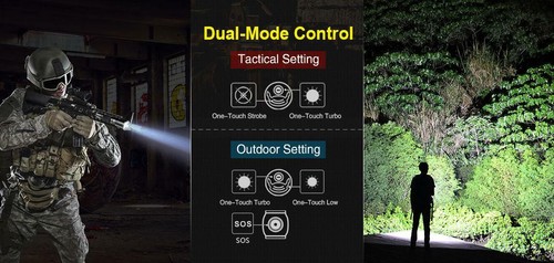 Klarus XT21X Rechargeable XHP70.2 LED Flashlight - 4000 Lumens - 21700 Battery I - Picture 3 of 11