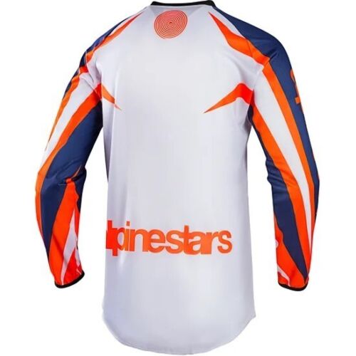 Alpinestars Racer Jersey- 2017 Indi Sz M, White/Orange Fluro/Dark Blue Ltd Ed. - Bild 3 von 4