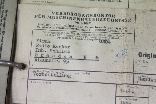 Old Folder Full Of Lot Old Invoices Radio RFT Vintage 60s - Picture 6 of 12
