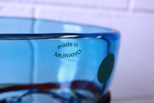 Vaso in vetro di Murano originale signed Sergio Costantini glass made in italy - Foto 5 di 11