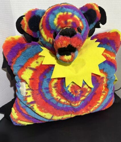 X RARO AGRADECIDO MUERTO Almohada Oso Difícil de Encontrar Hecho Limitado Peluche Tie Dye De Colección 2012 - Imagen 3 de 16