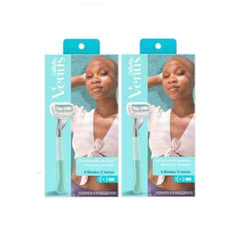 2 Pack Gillette Venus Extra Smooth Sensitive Design Edition Womens Razor