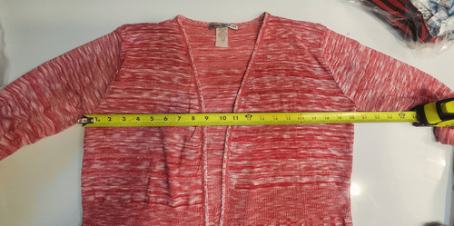 Two One Two New York Light Weight Pink Sweater.  Made In The USA. Sz L - Picture 4 of 5