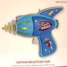 Hallmark Ornament Captain Nello's Ray Gun Magic Light Sound Christmas 2013 Tree
