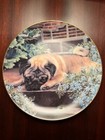 The Danbury Mint Pug-Eyed Porcelain Collector Plates by Simon Mendez