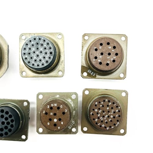 12 pcs Mixed Amphenol, Bendix ITT Circular MIL Spec Connector Receptacle Plug - Picture 5 of 24