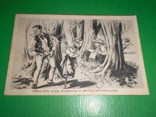 Satirical Postcard - Effects of the Waters Margherita di Motta Costigliole 1930 ca