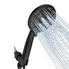 Cobbe Handheld Shower Head 8 Function with Hose Black Matte