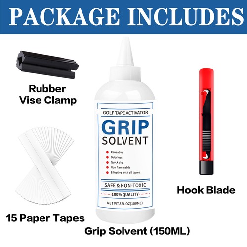 GOLF REPAIR REGRIP SET Re Grip - Clamp - Knife - Grip Tape - 150ML Grip Solvent - Bild 2 von 19