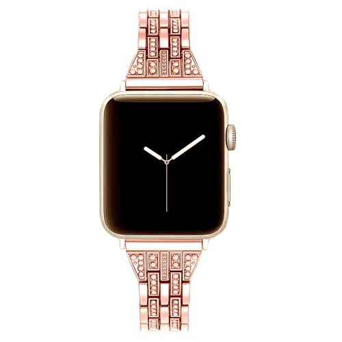 Correas de metal para Apple Watch Series 8 7 6 5 4 3 Lady Bling reemplazar 38-49 mm - Imagen 28 de 32