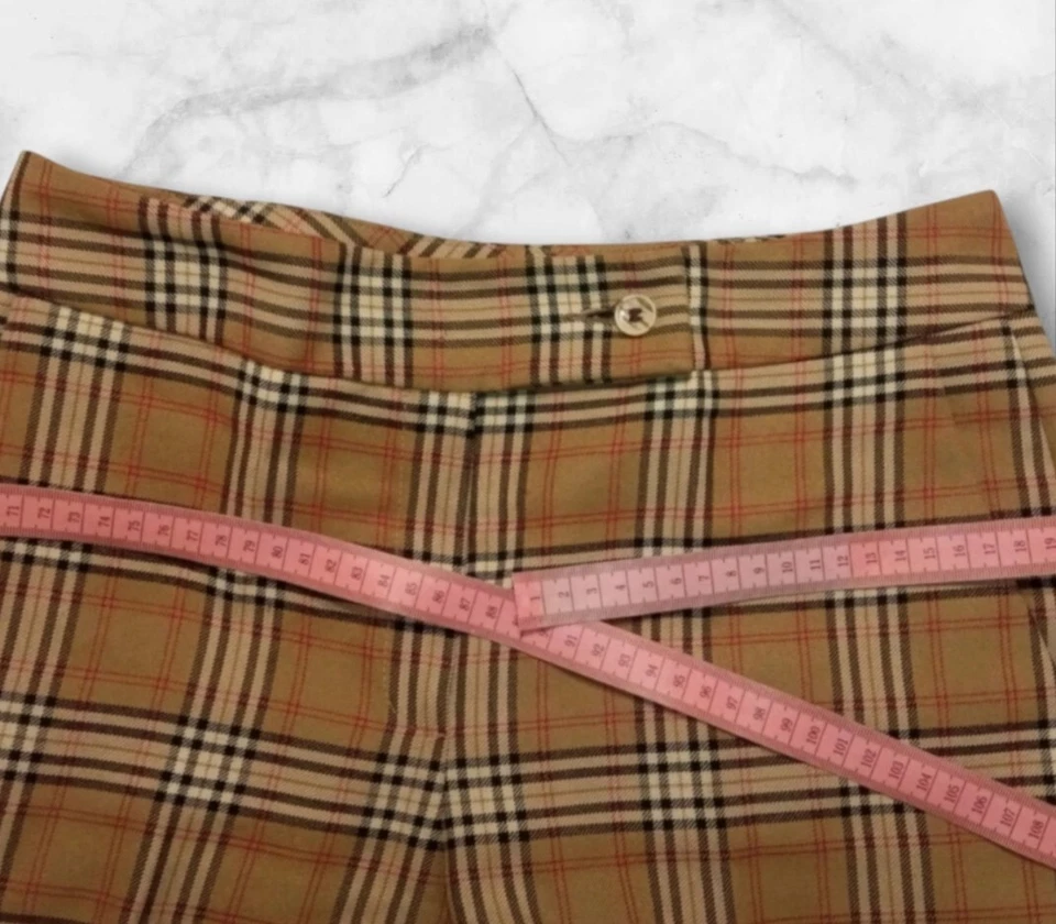 Pantaloni a quadri tartan con piega Gossip beige taglia M tartan beige - Immagine 4 di 4