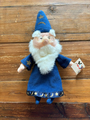 Club Disney Bean Bag Plush - Sword In The Stone Merlin The Wizzard - NWT's