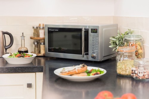 Russell Hobbs RHM2031 NEW 800W 20L Microwave Oven with Grill - Stainless Steel - Picture 3 of 7