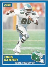 1989 Score Cris Carter #72 RC Minnesota Vikings HOF