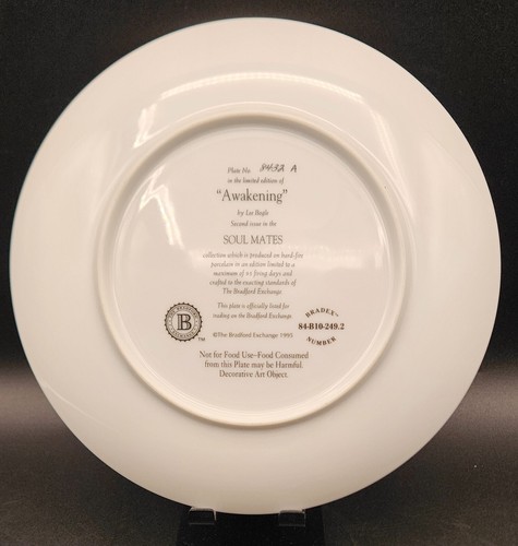 Placa de coleccionistas nativos americanos Bradford Exchange "Awakening" 1995 sin certificado de autenticidad - Imagen 5 de 7