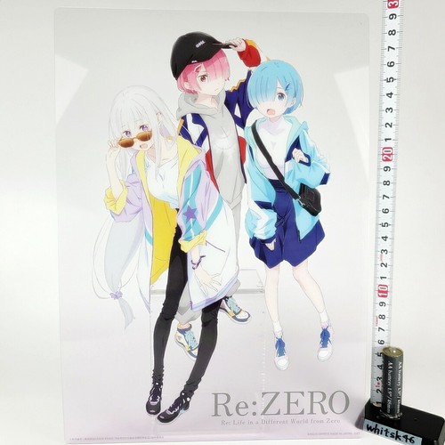 Re Zero Rem Ram Emilia Clear Sheet Cleart Ichiban Kuji Japan - Picture 2 of 5