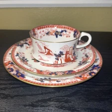 Cauldon Set Of 1 Tea Cup & 1 Saucer 5.75"  & 1- 6.75” Serving Plate Penang