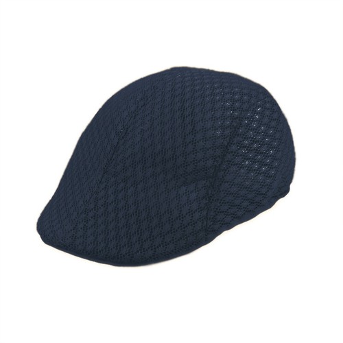 Mens Summer Beret Cotton Sun Hat Flat Cap Breathable Mesh Caps Fishing Berets Uk - Picture 22 of 26