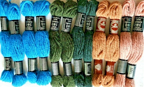 12 - VTG DMC WOOL TAPESTRY TARN - #7995, #7398, #7999, #7465, AND #7221 - Picture 2 of 4