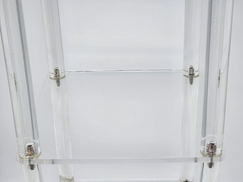 Vintage Clear Lucite 3 Tier Shelf 25”x 12”x 12” - Picture 4 of 10