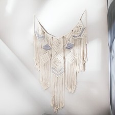 Macrame Wall Hanging Large Size Approx 36 x 43 in Boho Chic Wall Decoration NEW