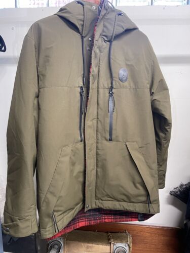 Coach Herren Wendbare Militär Grün und Kariert Jacke Größe 48 Neu mit Etikett MSPR 995 - Bild 6 von 11