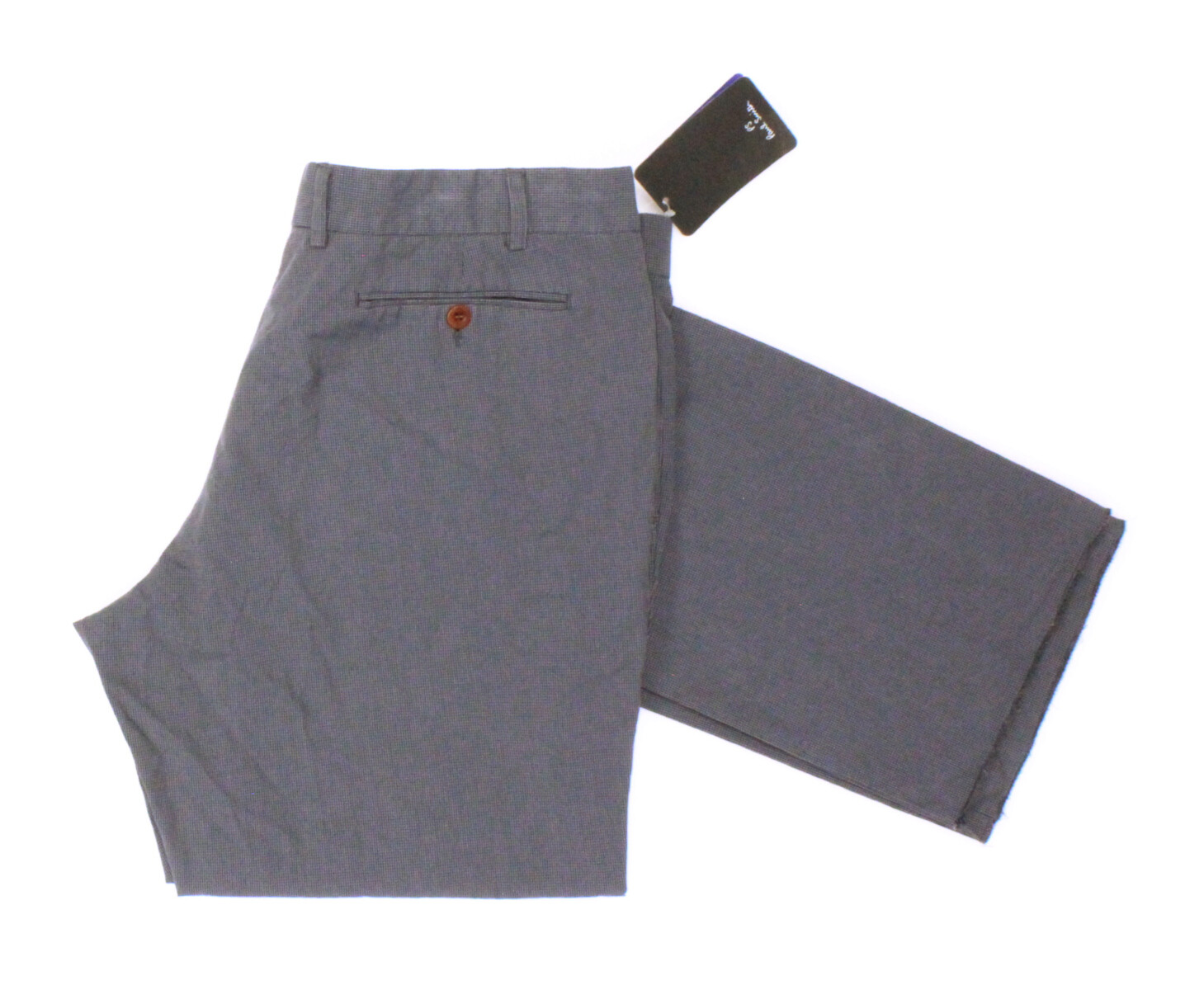NWT - PAUL SMITH Men's 'PDXD-058J-373' Grey PLAID COTTON STRAIGHT-LEG SLACKS -36 Deficyt super cena specjalna, wyprzedaż