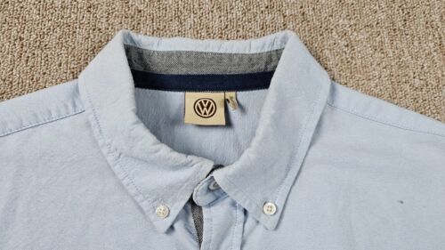 Volkswagen Button Down Hemd Herren Größe M Blau Arqueonautas Kragen Knopf - Bild 13 von 15