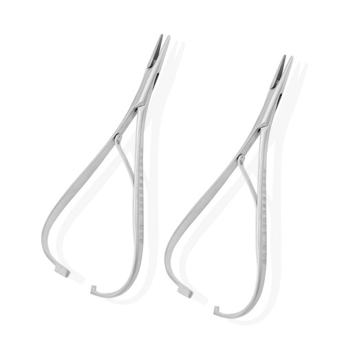 2 Pcs Mathieu Needle Holder Forceps Orthodontic Ligature Surgical Dental Pliers - Picture 1 of 6
