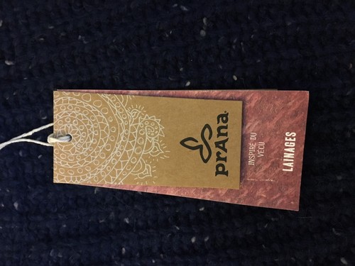 NEW PrAna Chunky Knitted Wool Cedric Sweater, Nautical Blue (XS and M) MSRP $99  - Picture 5 of 6