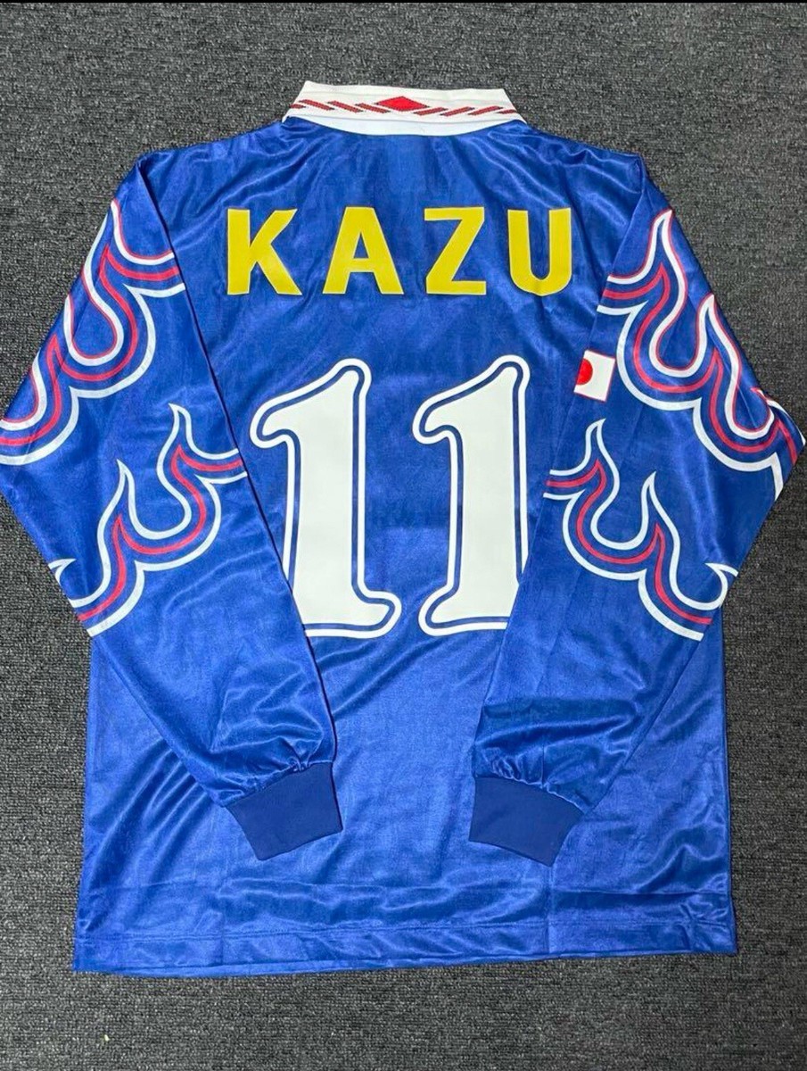 asics サッカー日本代表ユニフォーム KAZU 11 1997 Japan adidas Home L/S Kazu #11 World Cup Asian