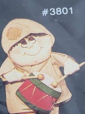 Creations  3801 Drummer Boy Felt Applique Christmas Decoration Doll Kit NOS