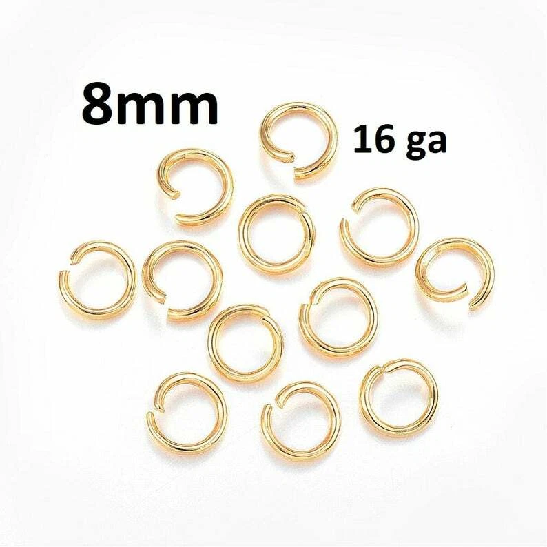 Stainless steel sale gold jump rings